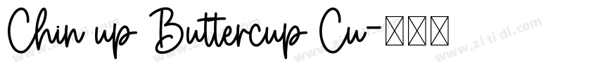 Chin up Buttercup Cu字体转换